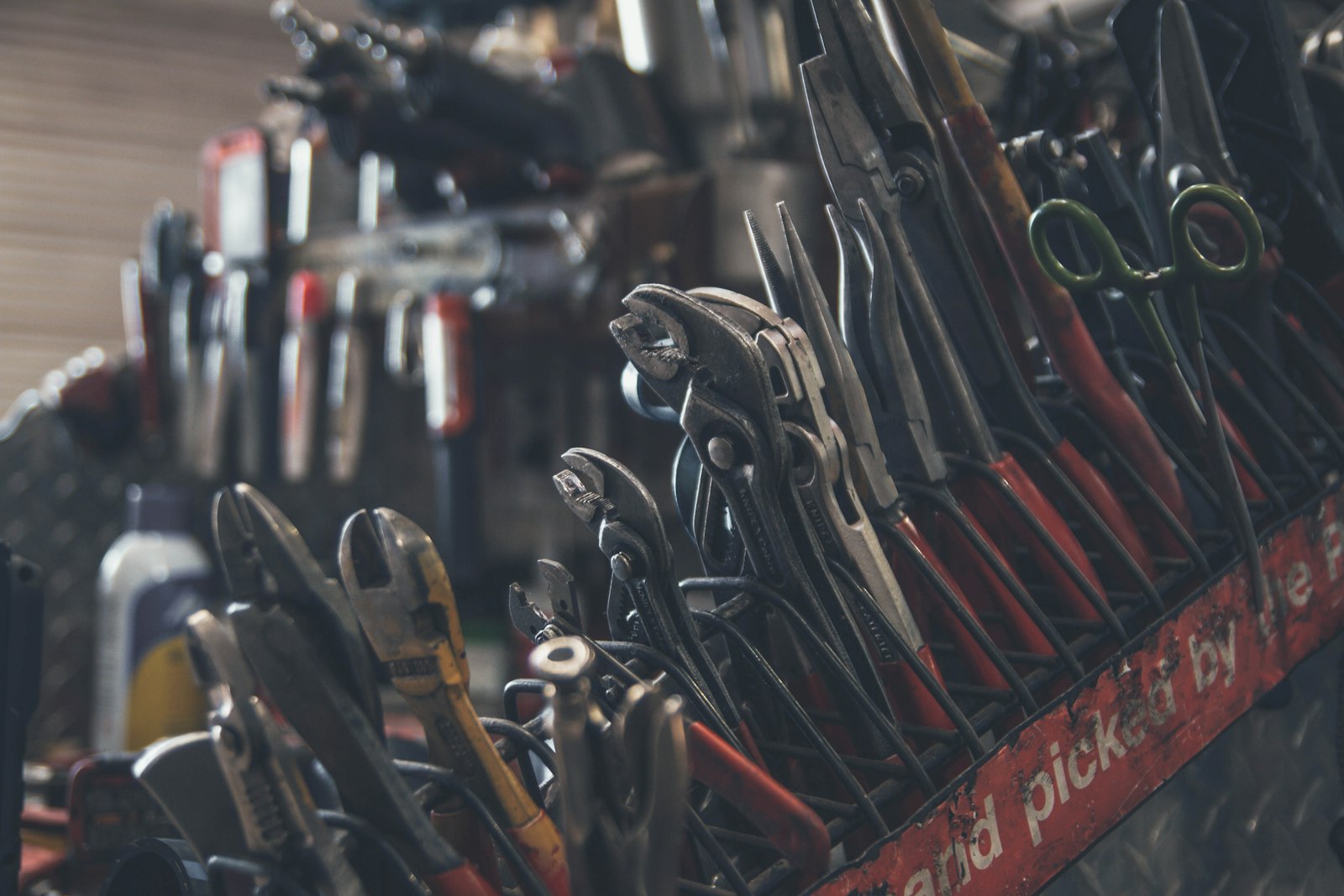 Tools beside a repair, for a part you match by photo